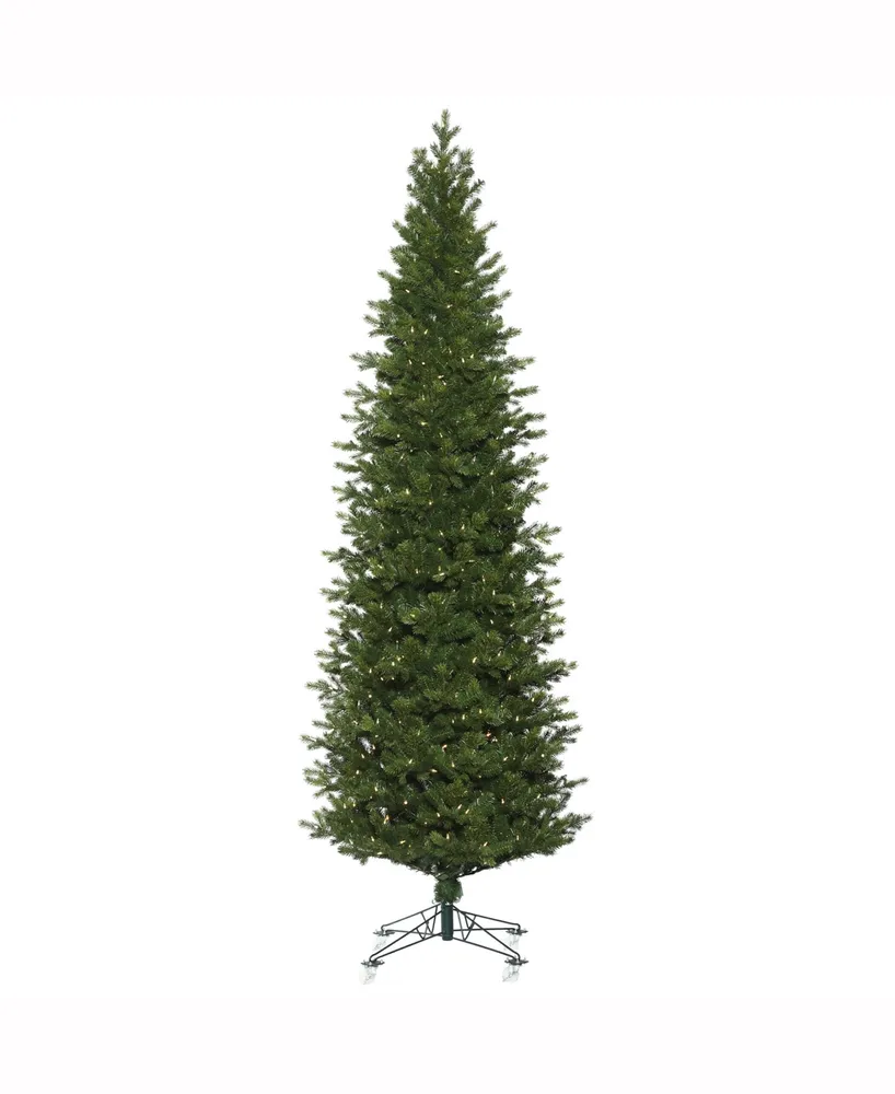 7.5' X 38" Eagle Frasier Slim Artificial Christmas Tree Features 2222 Pe/Pvc Tips