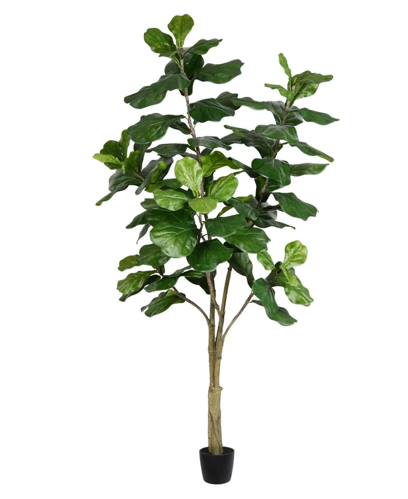 Vickerman 7' Artificial Potted Fiddle Tree