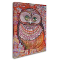 Oxana Ziaka 'Gold Honew Owl' Canvas Art - 19" x 14" x 2"