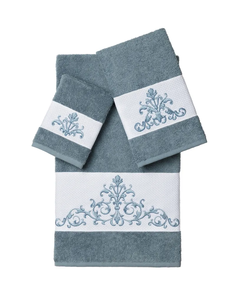 Linum Home Scarlet 3-Pc. Embellished Towel Set