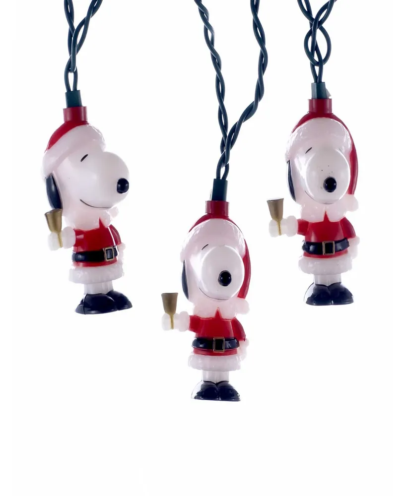 Kurt Adler Ul 10-Light Santa Suit Snoopy Light Set