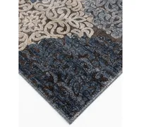 Km Home Enjoy Mallory Chalk/Nightfall 7'10" x 9'10" Area Rug