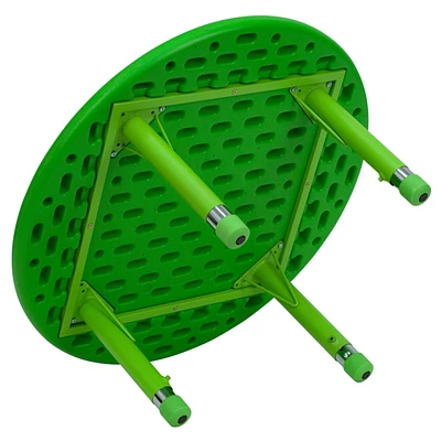 33'' Round Plastic Height Adjustable Activity Table