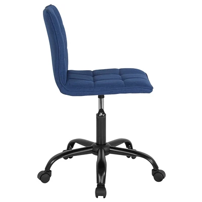 Sorrento Home And Office Task Chair In Blue Fabric