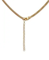 Diamond Swirl Lariat Necklace (1/3 ct. t.w.) in 14k Gold Over Sterling Silver, 20" + 3" extender