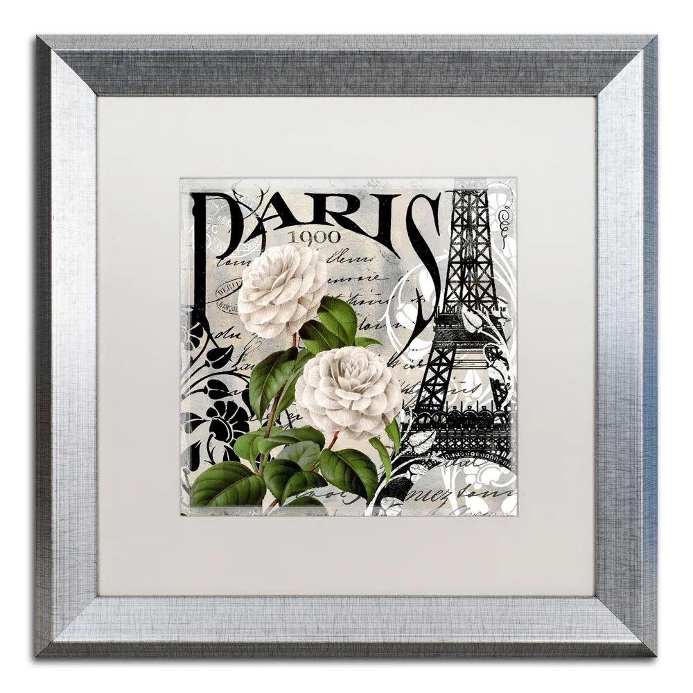 Color Bakery 'Paris Blanc Ii' Matted Framed Art, 16" x 16"