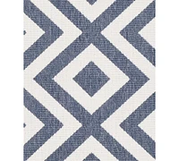 Livabliss Alfresco Alf-9657 Charcoal 2'3" x 11'9" Runner Area Rug, Indoor/Outdoor