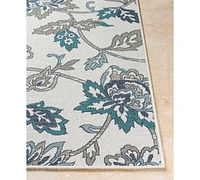 Livabliss Alfresco Alf-9674 Aqua 2'3" x 7'9" Runner Area Rug, Indoor/Outdoor