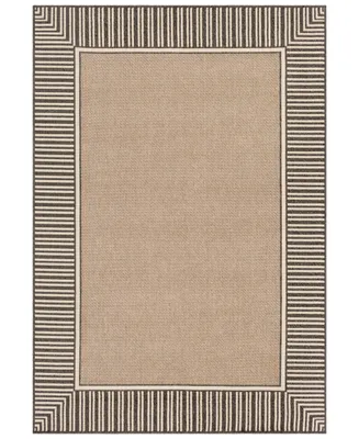 Livabliss Alfresco Alf-9684 Camel 7'6" x 10'9" Area Rug, Indoor/Outdoor