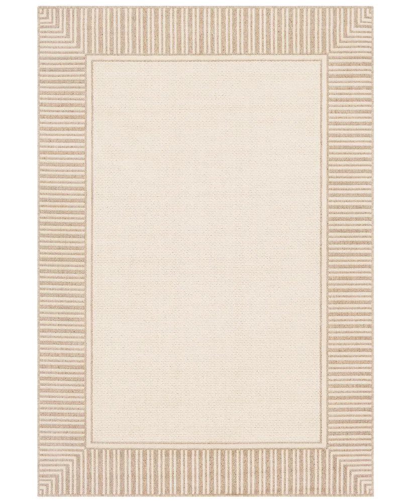 Livabliss Alfresco Alf-9685 Camel 6' x 9' Area Rug, Indoor/Outdoor