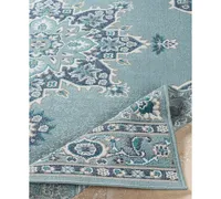 Closeout! Livabliss Alfresco Alf-9687 Charcoal 2'3" x 11'9" Runner Area Rug, Indoor/Outdoor