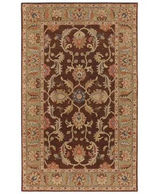 Livabliss Caesar Cae-1009 Dark Brown 6' x 9' Area Rug