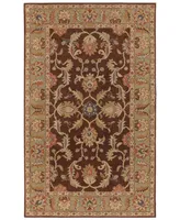 Livabliss Caesar Cae-1009 Dark Brown 6' x 9' Area Rug