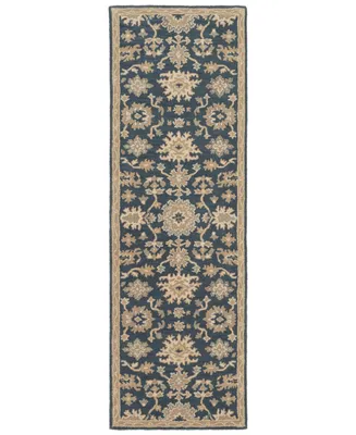 Livabliss Caesar Cae-1154 Navy 2'6" x 8' Runner Area Rug