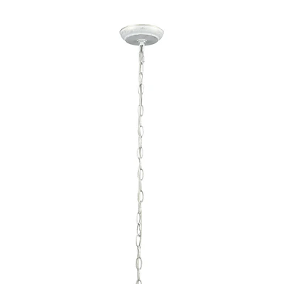 Circeo 5-Light Chandelier in Antique White