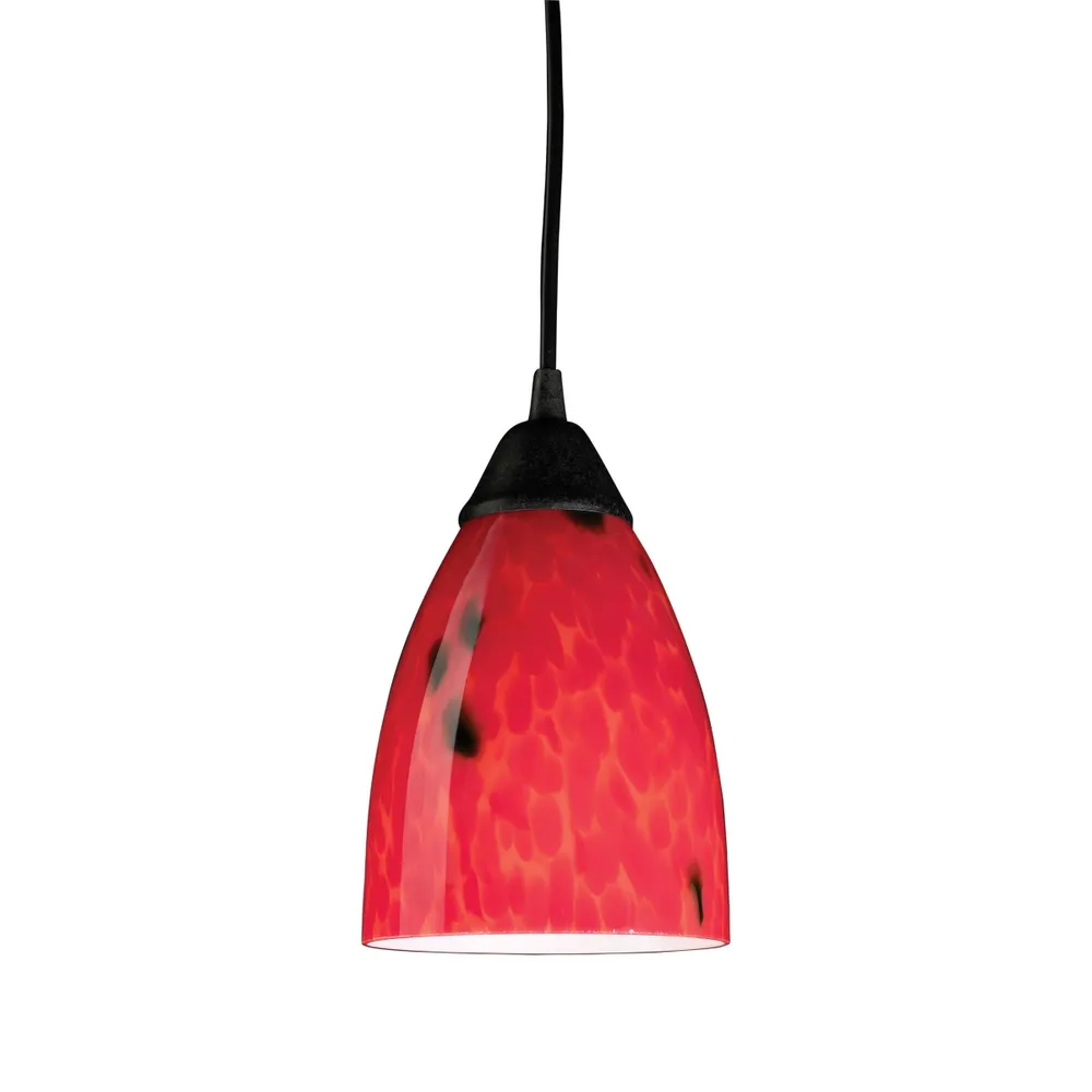 Classico Collection Fire Red Glass 1 Lt Pend