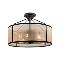 Diffusion 3 Light Semi Flush in Oil Rubbed Bronze