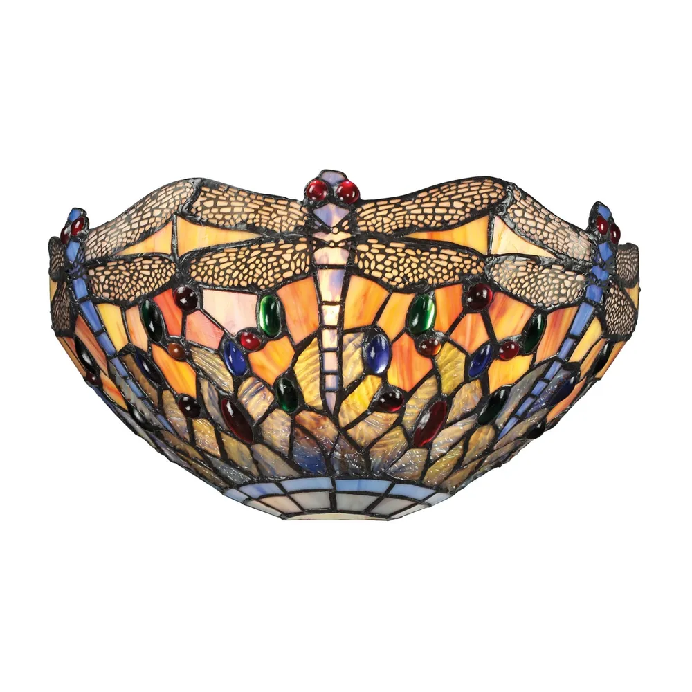 Dragonfly Collection 1 light sconce in Dark Bronze