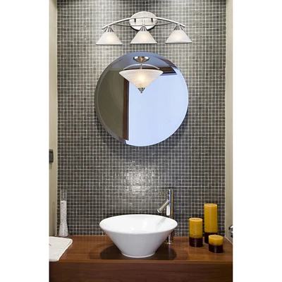 Elysburg Collection 3 Light Satin Nickel Wall Sconce