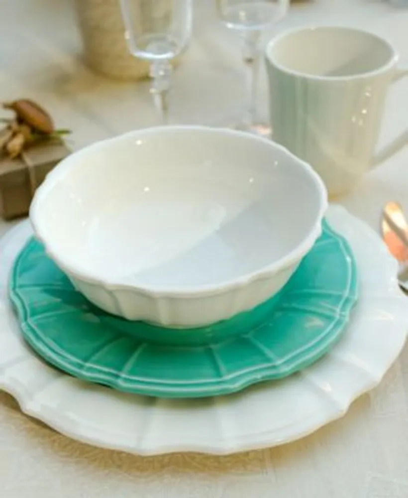 Euro Ceramica Chloe White Dinnerware Collection