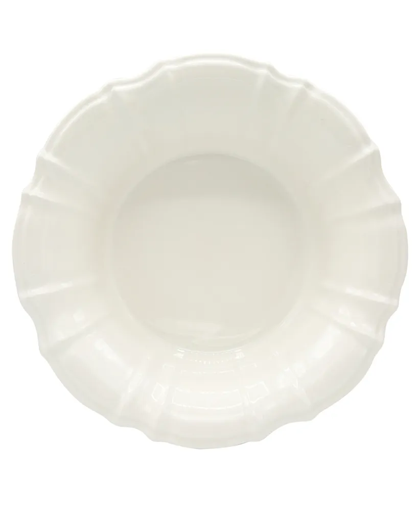 Euro Ceramica Chloe White Salad Bowl