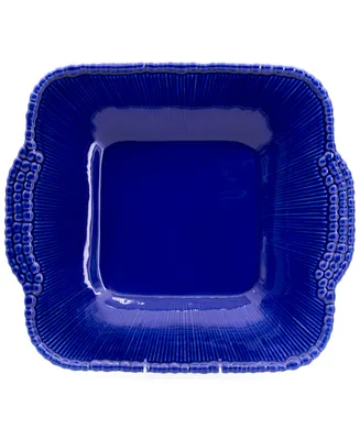 Euro Ceramica Sarar Cobalt Square Platter with Handles