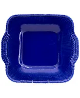 Euro Ceramica Sarar Cobalt Square Platter with Handles