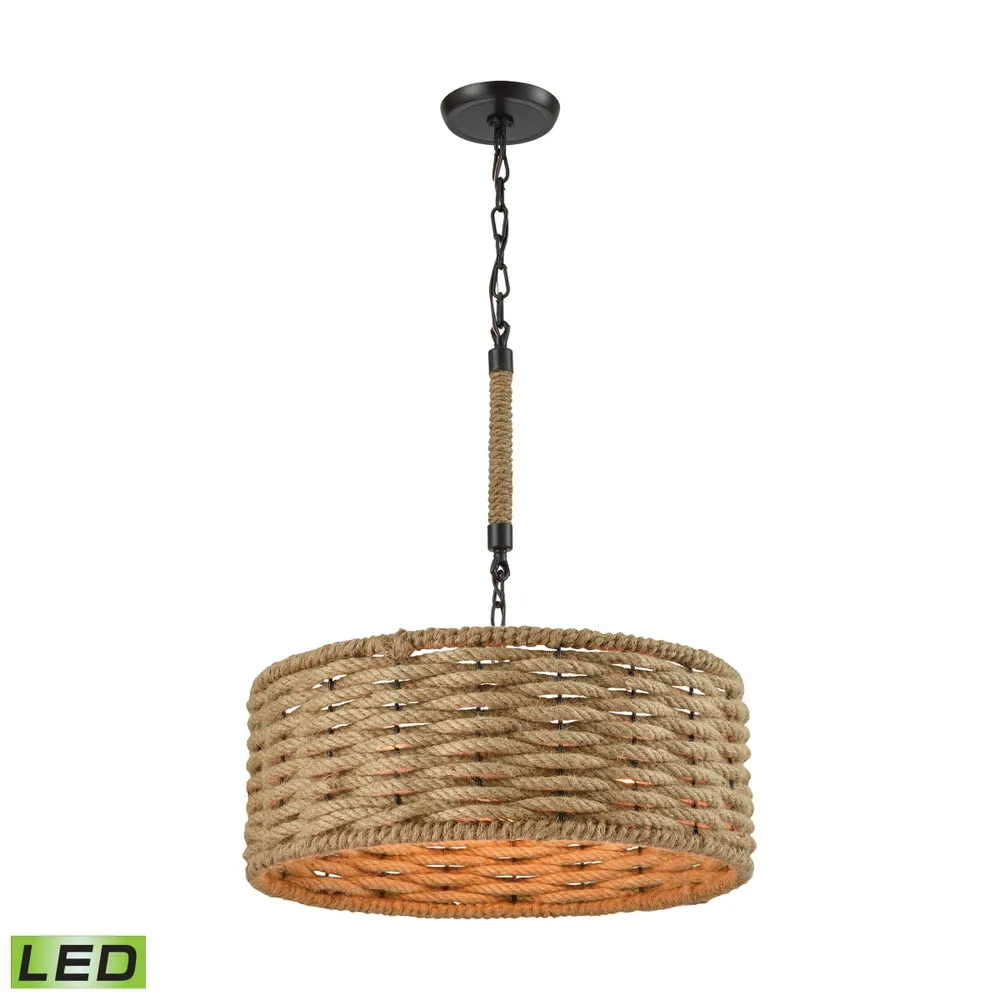 Weaverton 3 Light Chandelier in Oil Rubbed Bronze