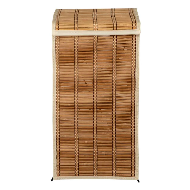 Honey Can Do Bamboo Wicker Corner Hamper