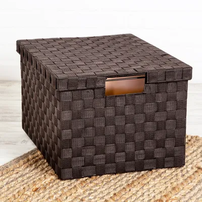 Honey Can Do Large Woven File Box