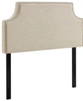 Laura Twin Upholstered Fabric Headboard