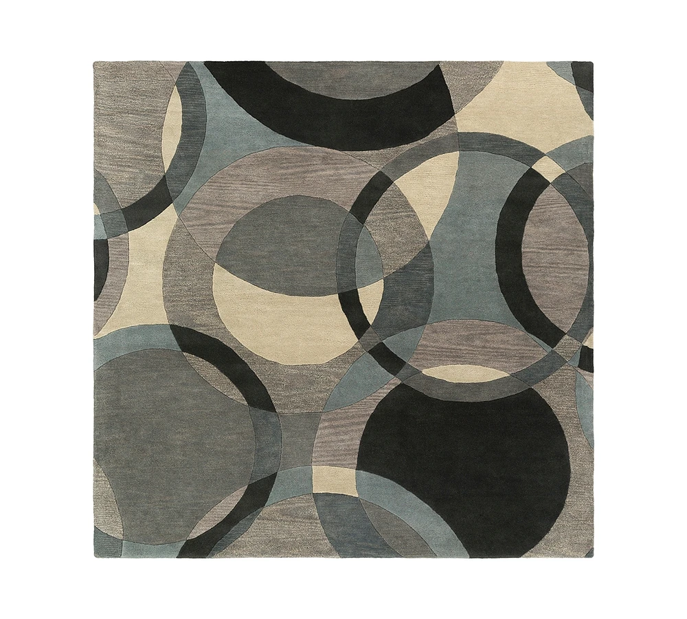 Livabliss Forum Fm-7193 Khaki 8' Square Area Rug