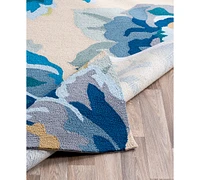 Closeout! Surya Rain Rai-1231 Bright Blue 5' x 8' Area Rug, Indoor/Outdoor