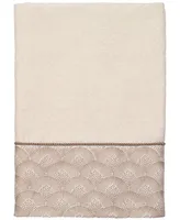 Avanti Deco Shells Bordered Cotton Bath Towel, 27" x 50"