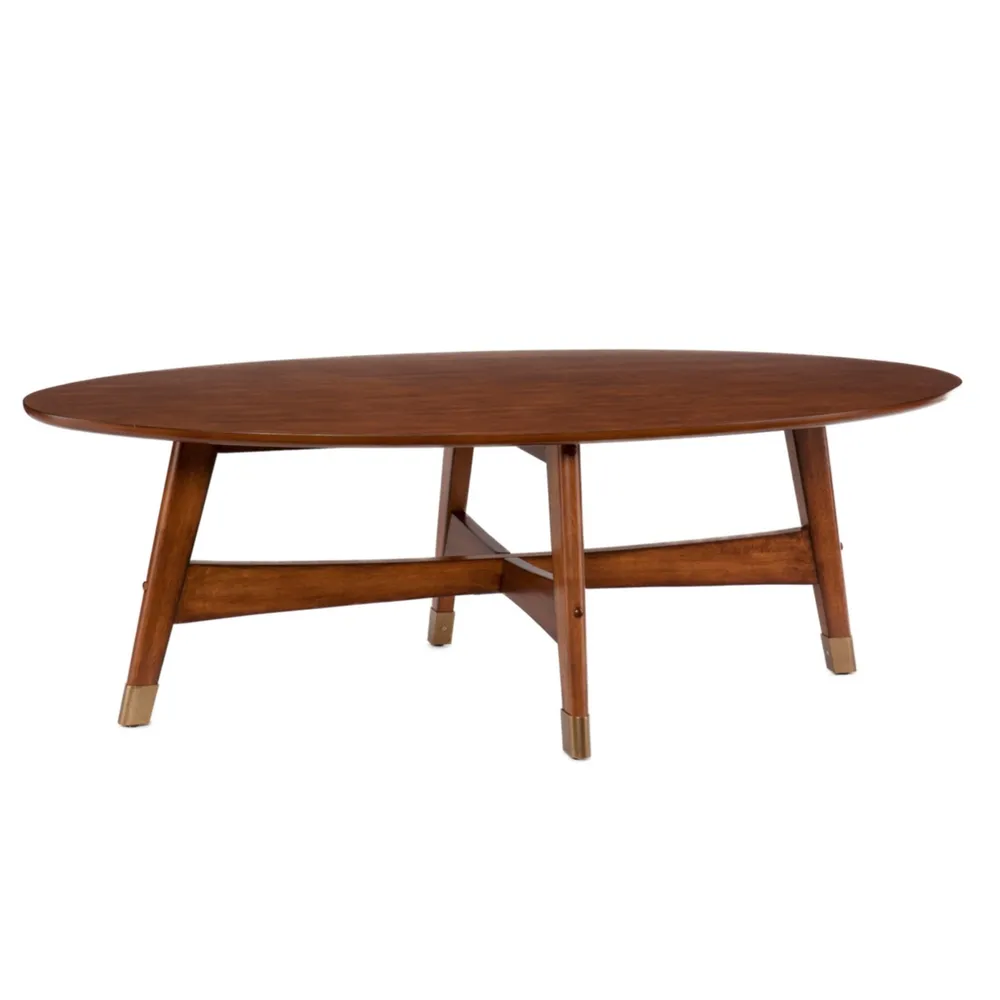 Cardewell Oval Midcentury Modern Coffee Table