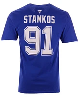 Majestic Men's Steve Stamkos Tampa Bay Lightning Authentic Stack Name & Number T-Shirt