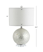 Jonathan Y Zuri Capiz Seashell Sphere Led Table Lamp