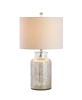 Jonathan Y Emilia Trellis Pattern Glass Led Table Lamp