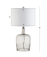 Jonathan Y Augustine Glass Led Table Lamp