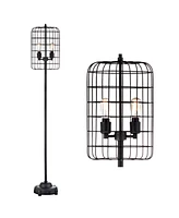 Jonathan Y Odette Industrial Metal Floor Lamp