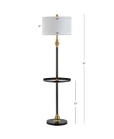 Jonathan Y Evans Led End Table Floor Lamp - Black, Gold