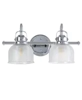 Jonathan Y Virginia 2-Light Metal, Glass Led Vanity Light