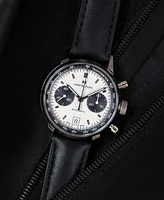 Hamilton Men's Swiss Automatic Chronograph Intra-Matic Black Leather Strap Watch 40mm