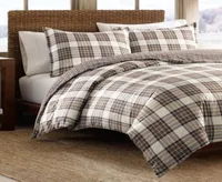 Eddie Bauer Edgewood Plaid Cotton Reversible Duvet Cover Set