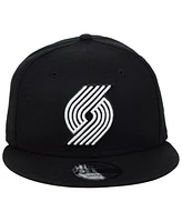 New Era Portland Trail Blazers Black White 9FIFTY Snapback Cap