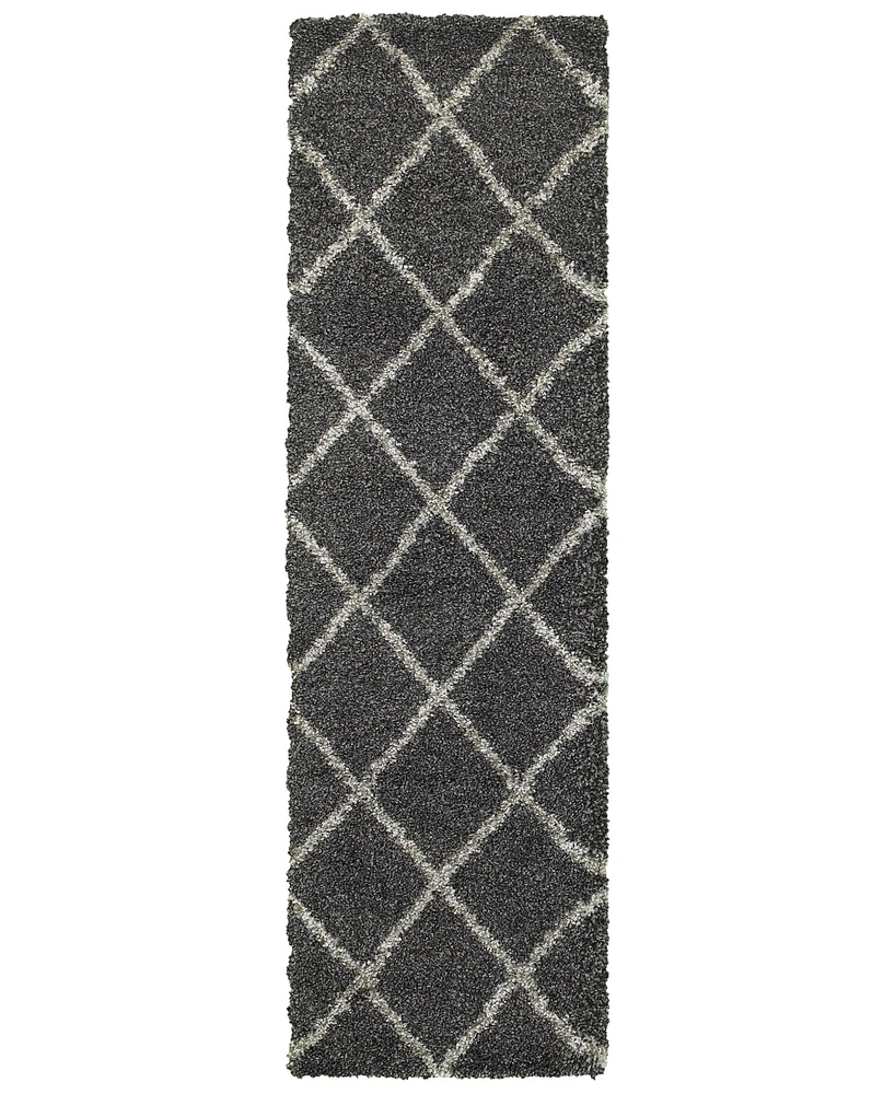 Oriental Weavers Henderson Shag 090 2'3" x 7'6" Runner Area Rug