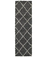 Oriental Weavers Henderson Shag 090 2'3" x 7'6" Runner Area Rug