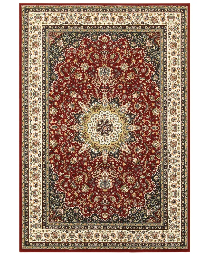 Closeout! Oriental Weavers Kashan 119N Red/Ivory 5'3" x 7'6" Area Rug