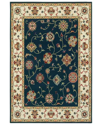 Closeout! Oriental Weavers Kashan 2336B Navy/Ivory 3'10" x 5'5" Area Rug