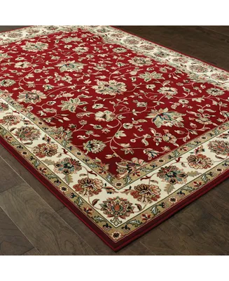 Closeout! Oriental Weavers Kashan 4929R Red/Ivory 7'10" x 10'10" Area Rug